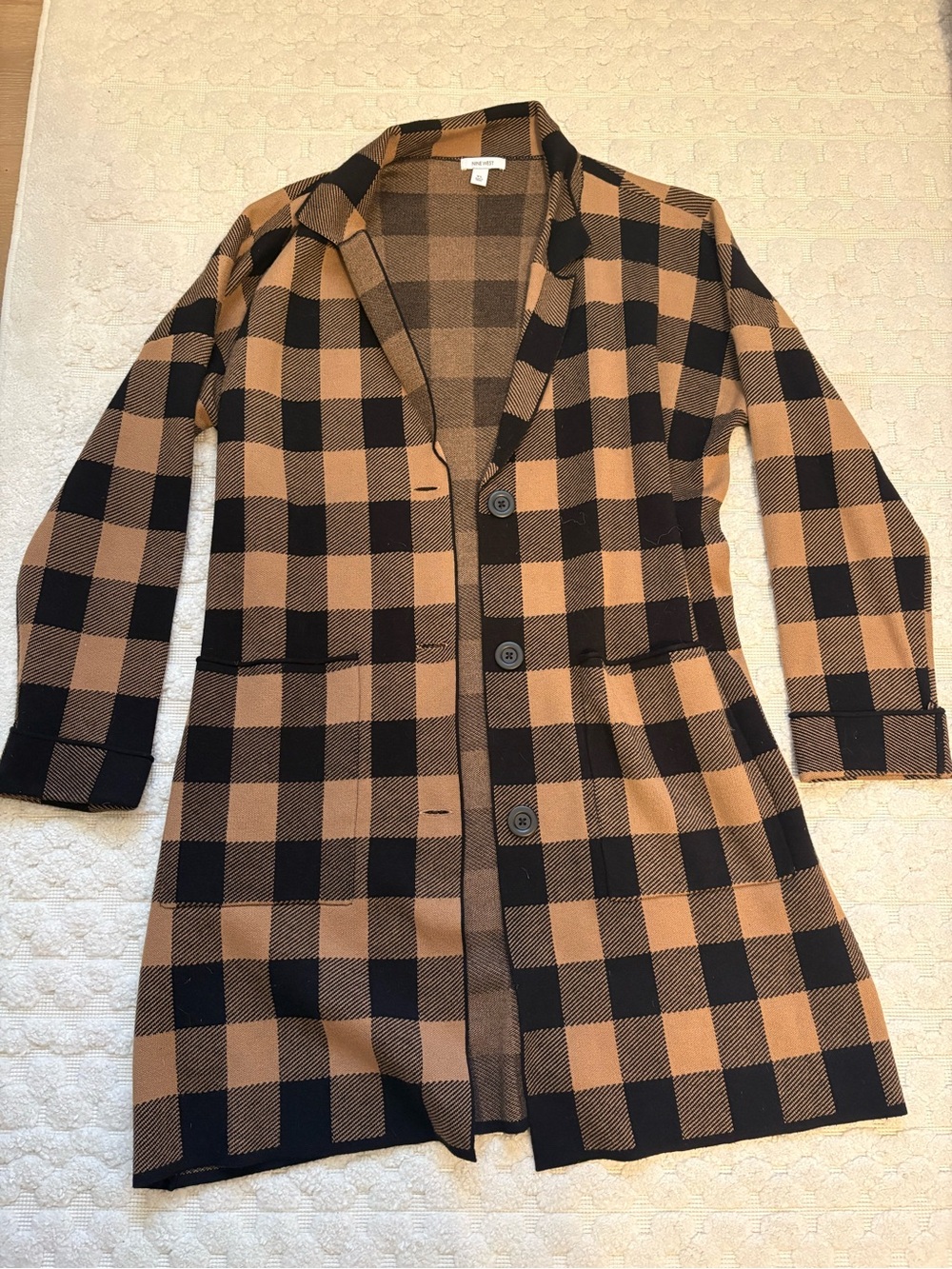 Plaid Cardigan